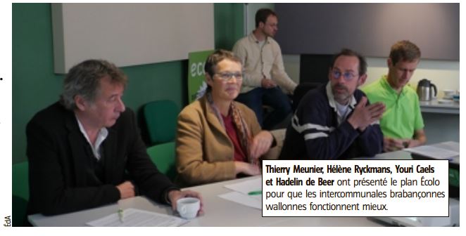 Ecolo propose une révolution dans les intercommunales en Brabant Wallon